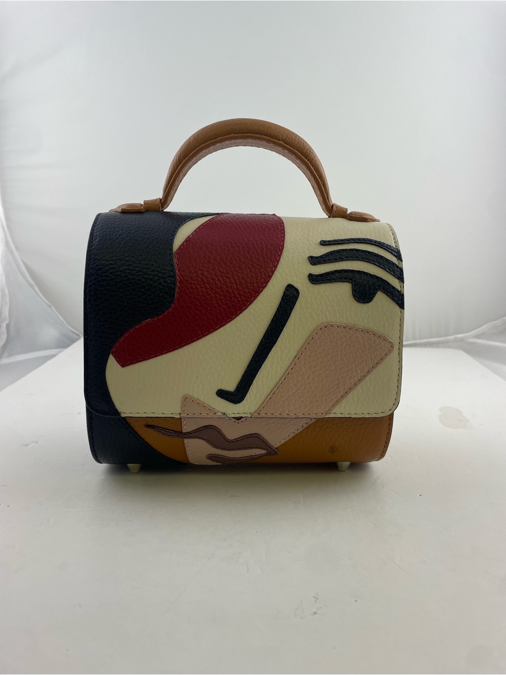 Artistic Multicolor Top-Handle Women's Bag
